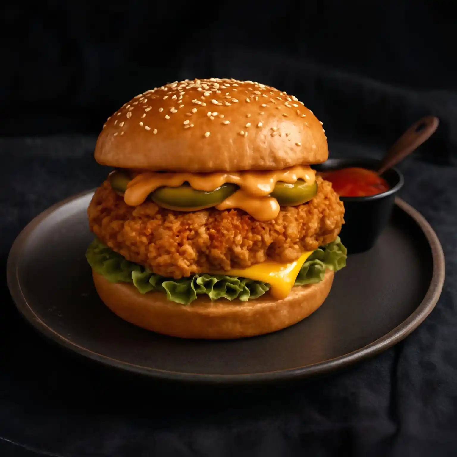 Spicy Crispy Chicken Burger