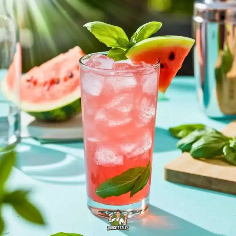 Watermelon basil cooler