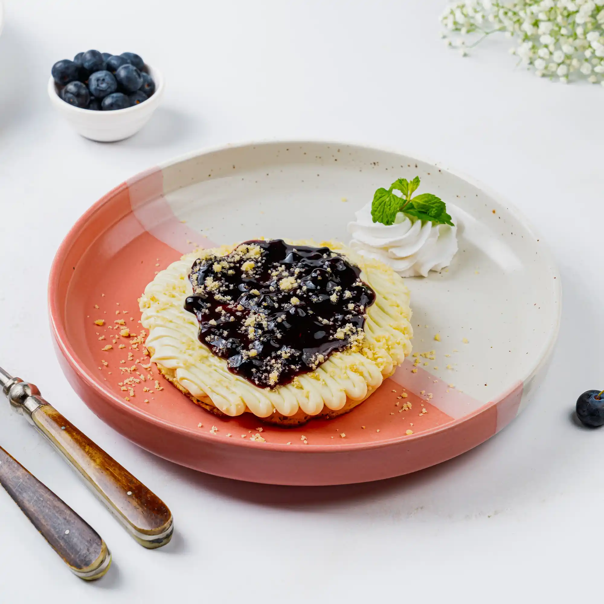 Blueberry Cream crepes