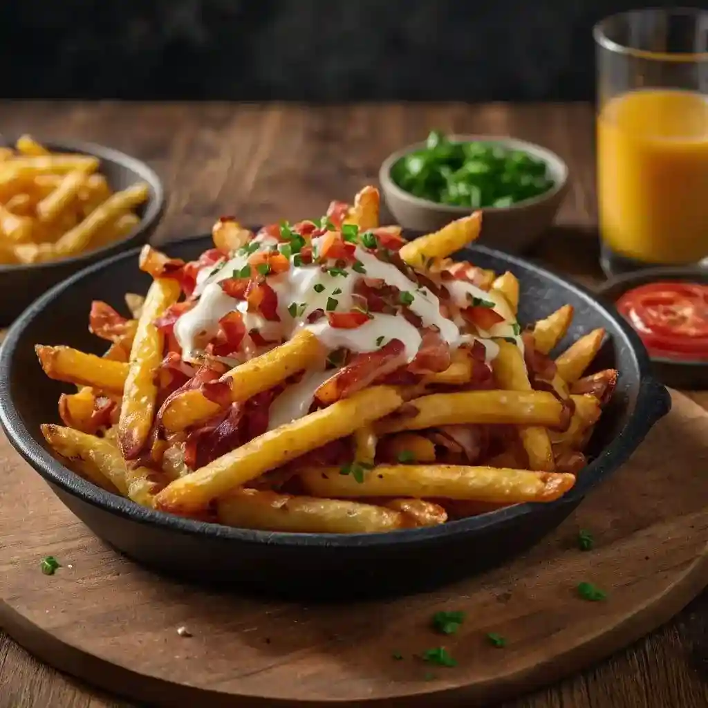 Loaded Chicken Makhani Fries