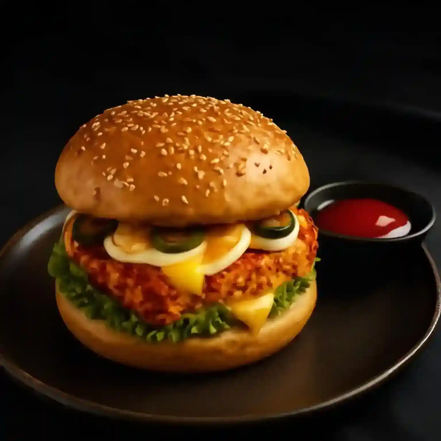 Spicy Veg Burger