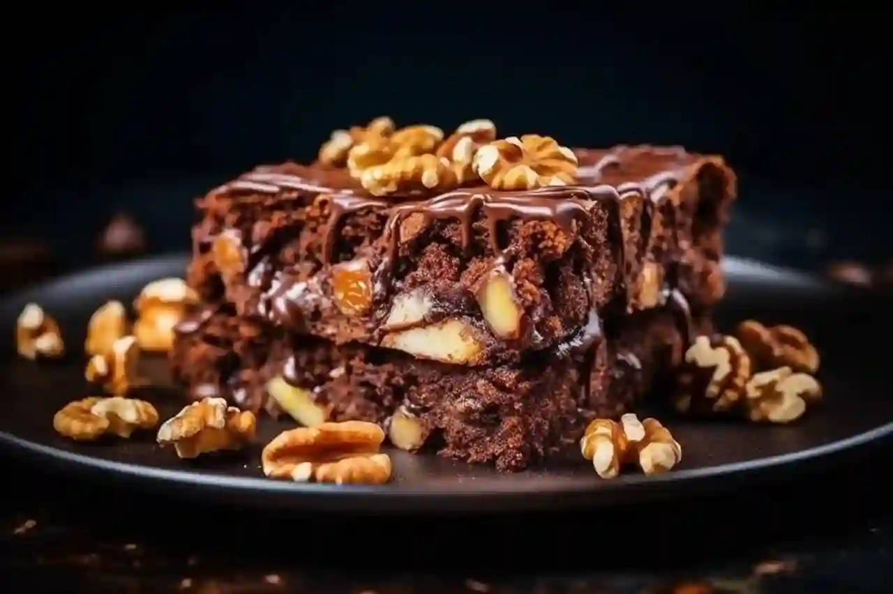 Nut walnut brownie